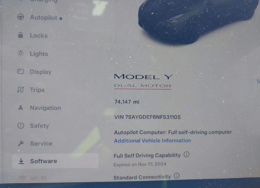 Photo 7 of 2022 Tesla Model Y PERFORMANCE DUAL MOTOR ALL-WHEEL DRIVE (VIN 7SAYGDEF6NF531105)