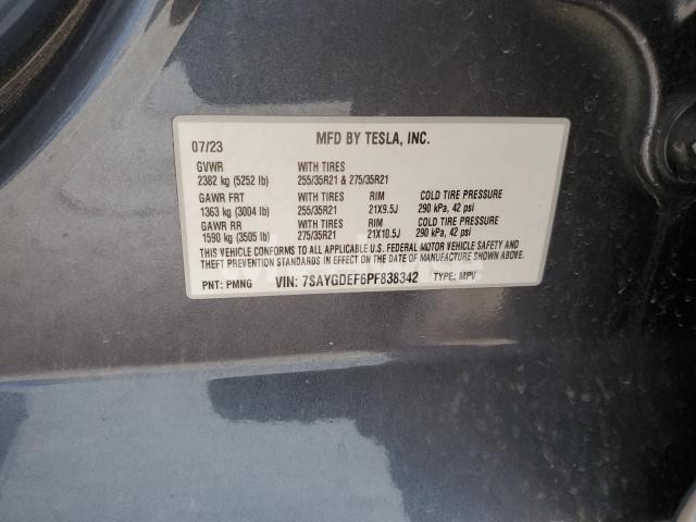 Photo 5 of 2023 TESLA MODEL Y (VIN 7SAYGDEF6PF838342)