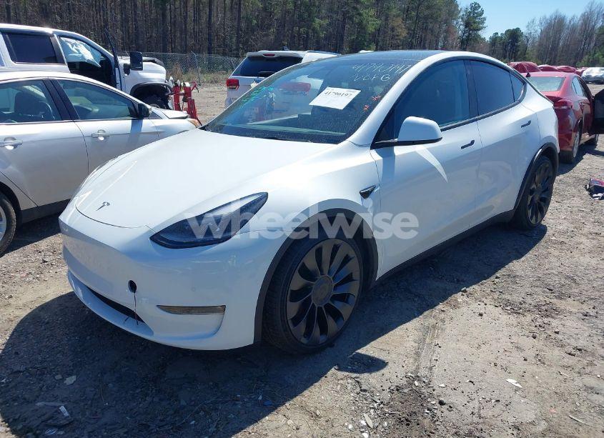 Photo 2 of 2022 Tesla Model Y PERFORMANCE DUAL MOTOR ALL-WHEEL DRIVE (VIN 7SAYGDEF7NF327400)