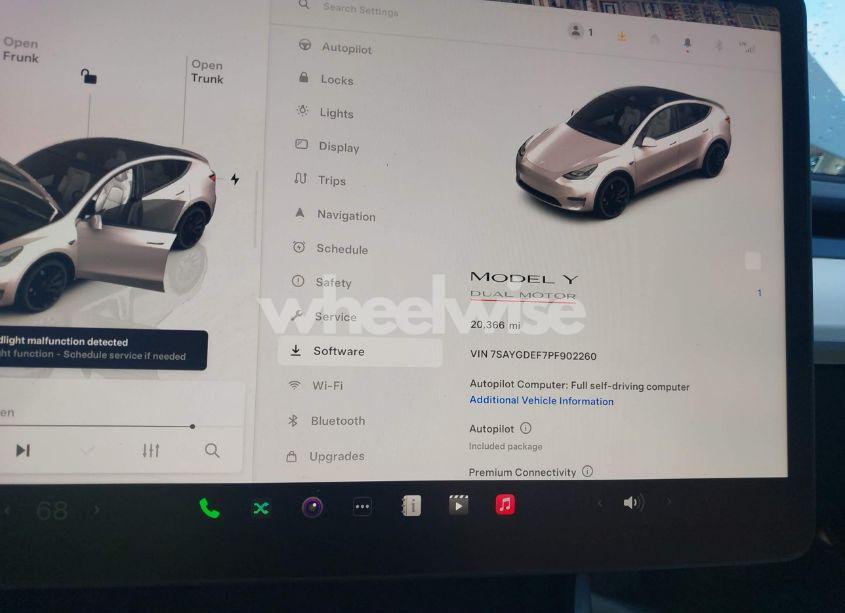 Photo 15 of 2023 Tesla Model Y PERFORMANCE DUAL MOTOR ALL-WHEEL DRIVE (VIN 7SAYGDEF7PF902260)