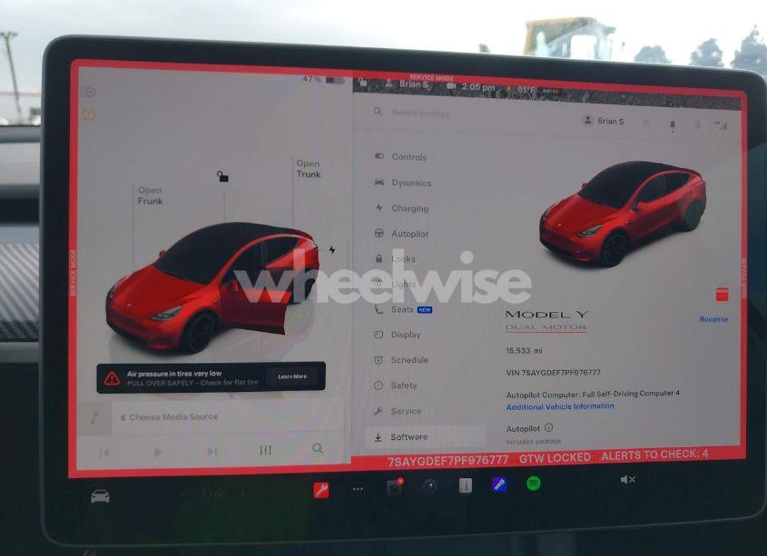 Photo 18 of 2023 Tesla Model Y PERFORMANCE DUAL MOTOR ALL-WHEEL DRIVE (VIN 7SAYGDEF7PF976777)