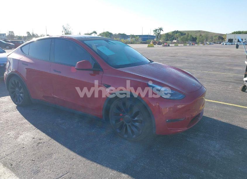 2022 Tesla Model Y PERFORMANCE DUAL MOTOR ALL-WHEEL DRIVE (VIN 7SAYGDEF8NF351981) main photo