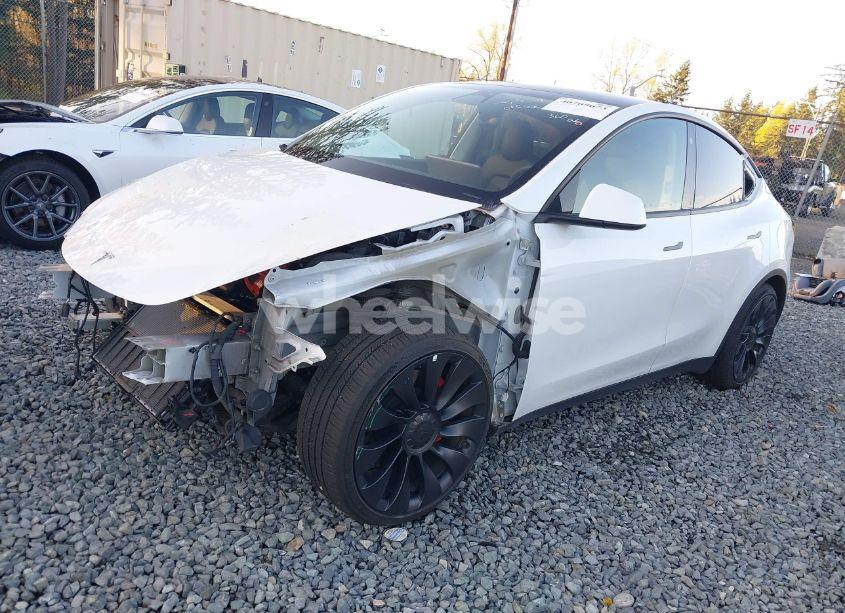 Photo 2 of 2023 Tesla Model Y AWD/PERFORMANCE DUAL MOTOR ALL-WHEEL DRIVE (VIN 7SAYGDEF8PF663950)