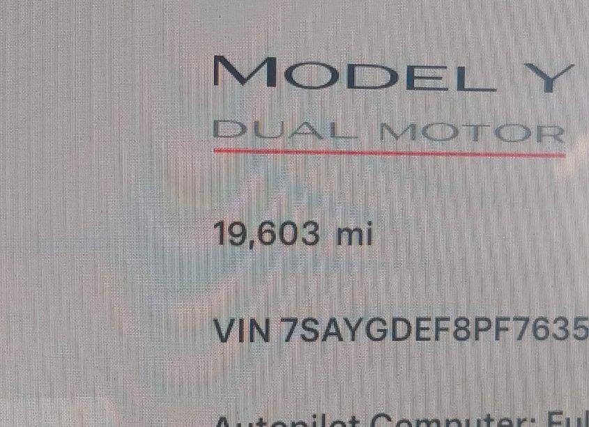 Photo 16 of 2023 Tesla Model Y PERFORMANCE DUAL MOTOR ALL-WHEEL DRIVE (VIN 7SAYGDEF8PF763563)