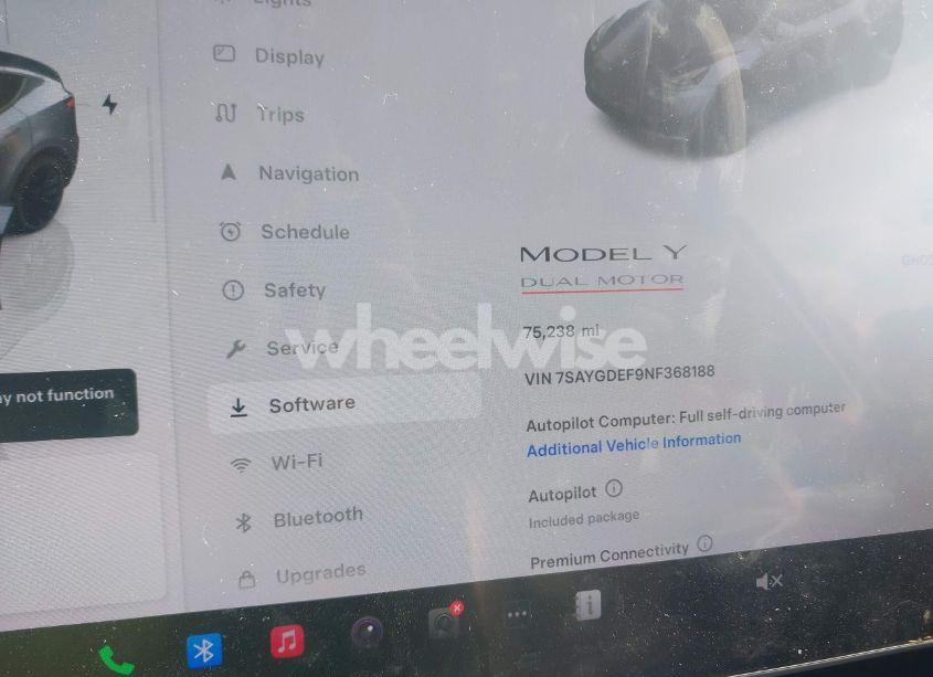 Photo 7 of 2022 Tesla Model Y PERFORMANCE DUAL MOTOR ALL-WHEEL DRIVE (VIN 7SAYGDEF9NF368188)