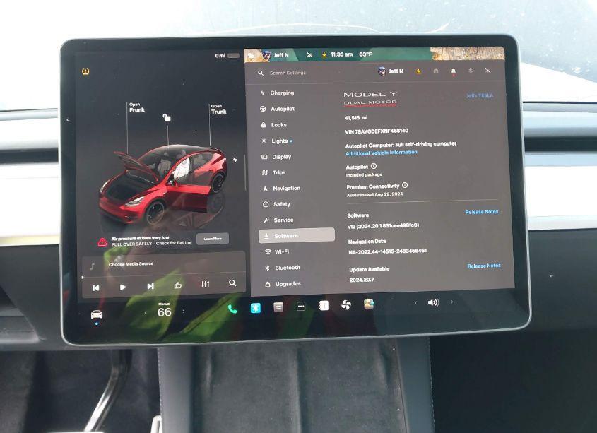 Photo 17 of 2022 Tesla Model Y PERFORMANCE DUAL MOTOR ALL-WHEEL DRIVE (VIN 7SAYGDEFXNF468140)