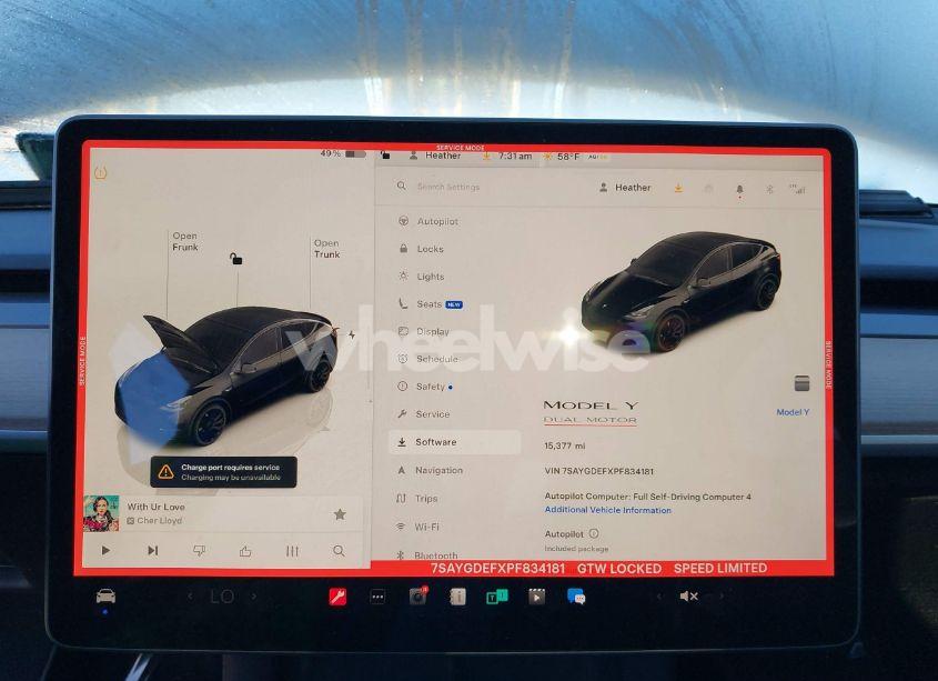 Photo 7 of 2023 Tesla Model Y PERFORMANCE DUAL MOTOR ALL-WHEEL DRIVE (VIN 7SAYGDEFXPF834181)