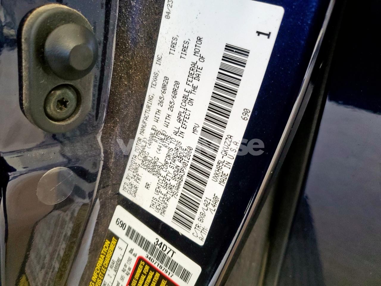 Photo 14 of 2023 TOYOTA SEQUOIA SR5 (VIN 7SVAAABA3PX012860)