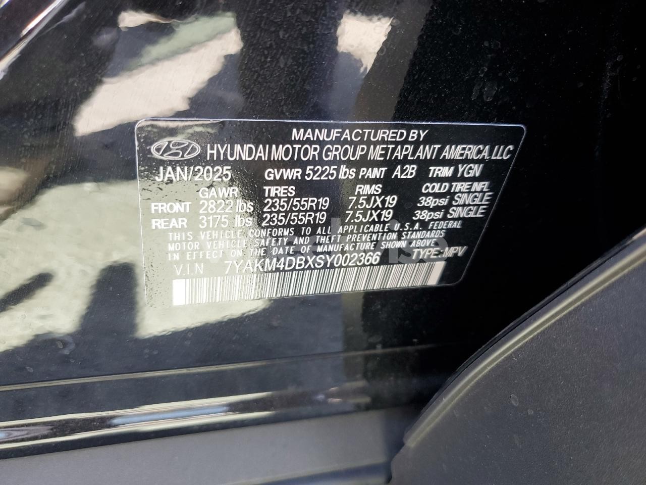 Photo 13 of 2025 HYUNDAI IONIQ 5 SE (VIN 7YAKM4DBXSY002366)