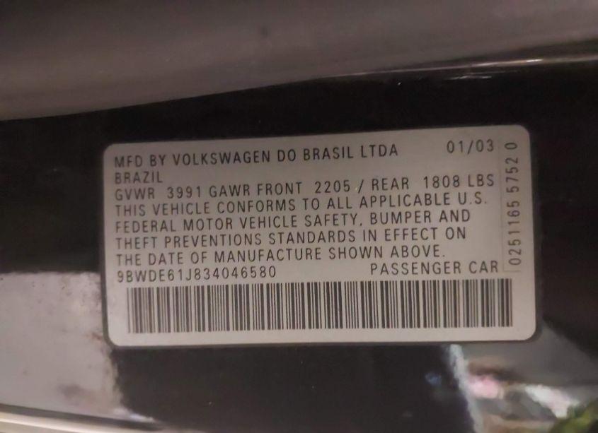 Photo 9 of 2003 Volkswagen Gti 1.8T (VIN 9BWDE61J834046580)