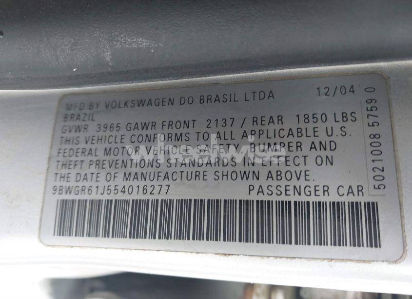 Photo 9 of 2005 Volkswagen Golf GLS TDI (VIN 9BWGR61J554016277)