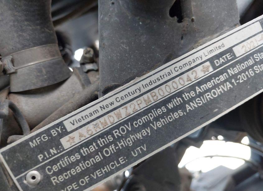 Photo 9 of 2021 Hisun 735 CC (VIN A6HMDWZ2PMB000042)