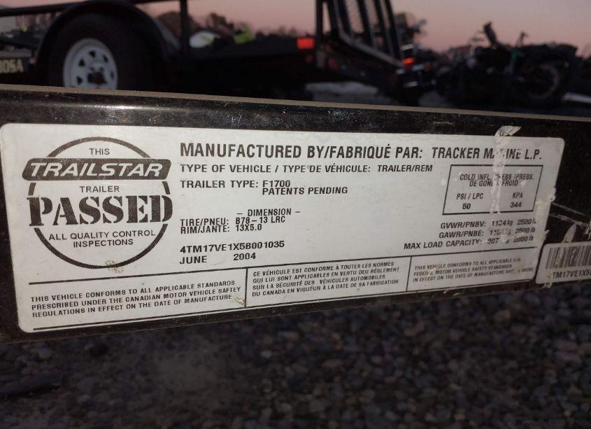 Photo 12 of 2005 Fisher Other N/A (VIN BUJ16414I405)