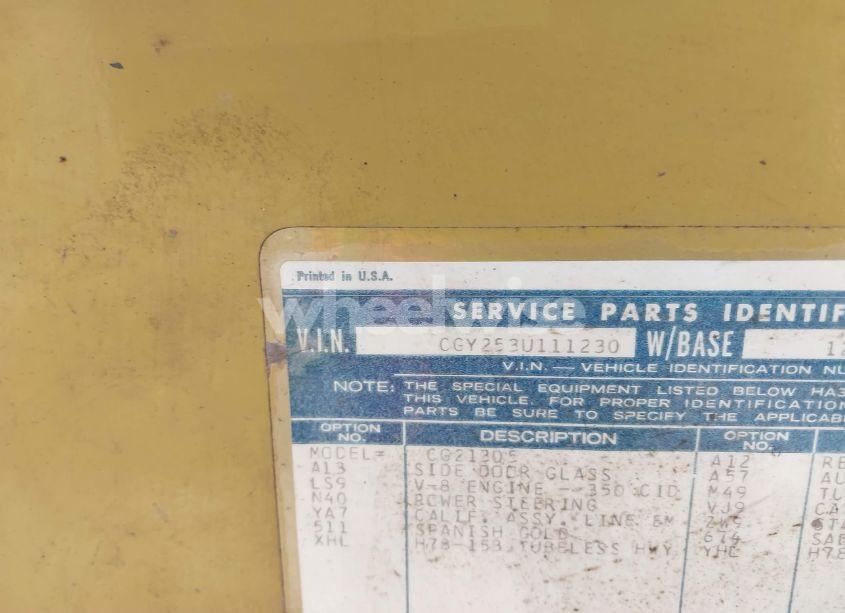 Photo 9 of 1973 Chevrolet Van (VIN CGY253U111230)