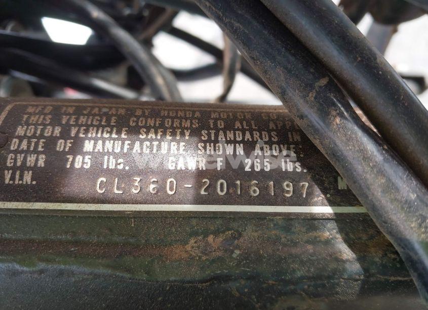 Photo 9 of 1975 Honda Cl360k N/A (VIN CL3602016197)