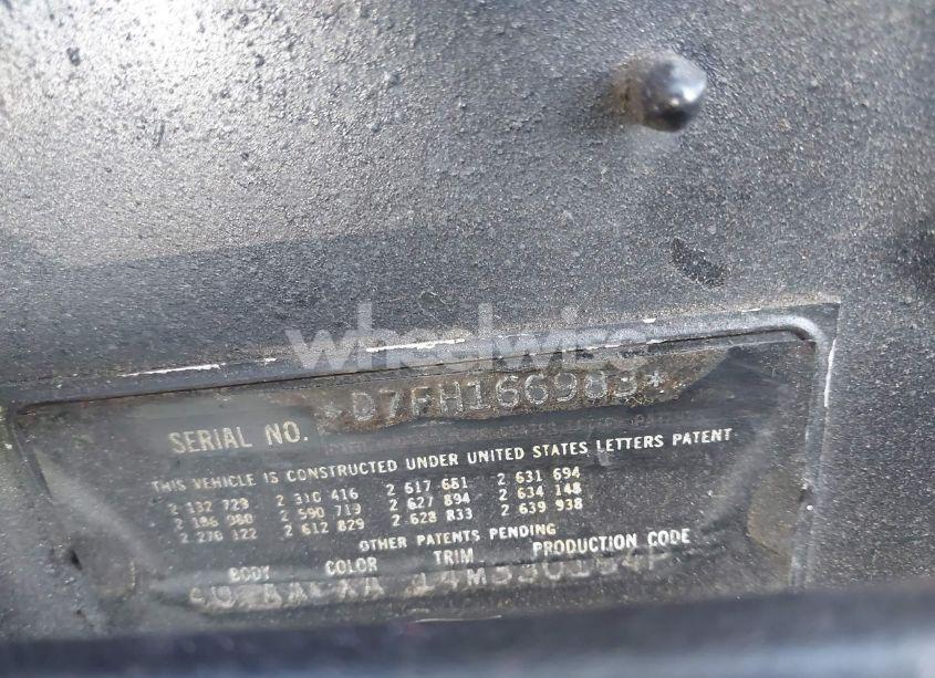 Photo 9 of 1957 Ford T- BIRD (VIN D7FH166983)