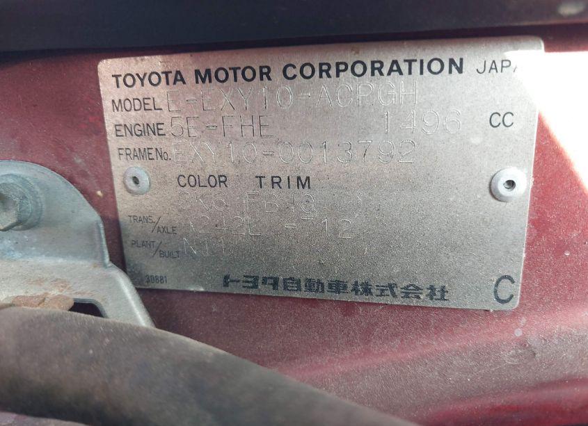 Photo 9 of 1991 Toyota Other (VIN EXY100013792)