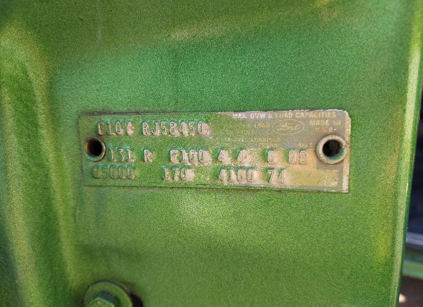 Photo 9 of 1970 Ford F150 (VIN F10YRJ58450)