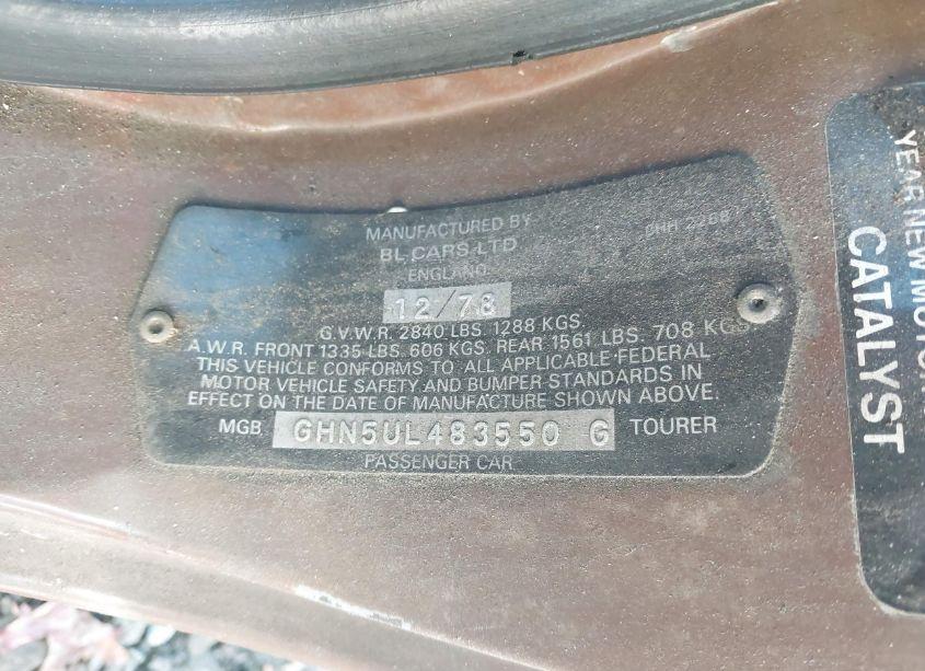 Photo 9 of 1979 Mg Unknown N/A (VIN GHN5UL483550G)