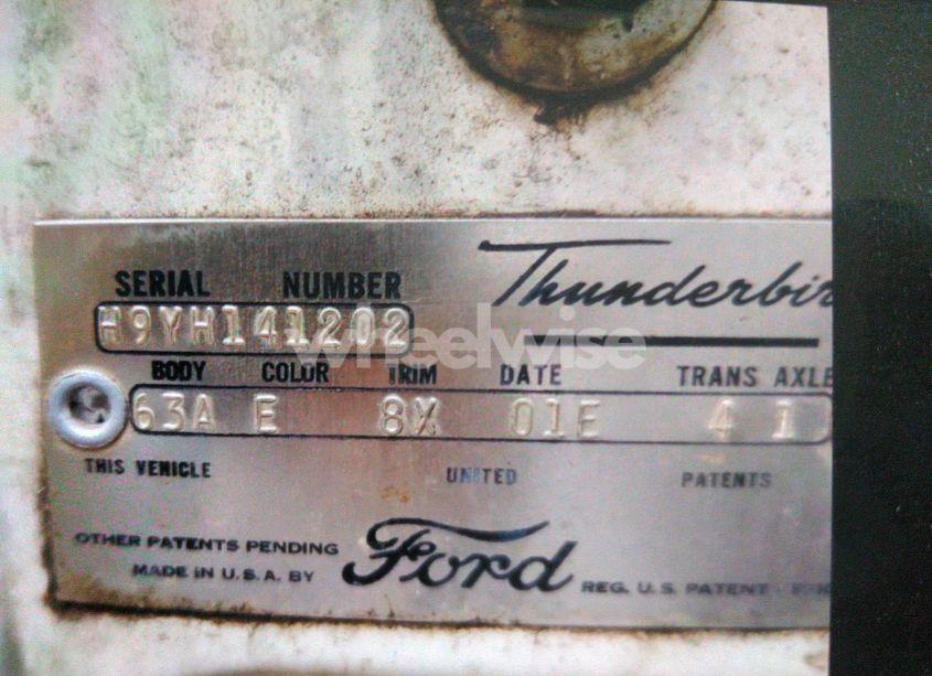 Photo 9 of 1959 Ford Thunderbird (VIN H9YH141202)