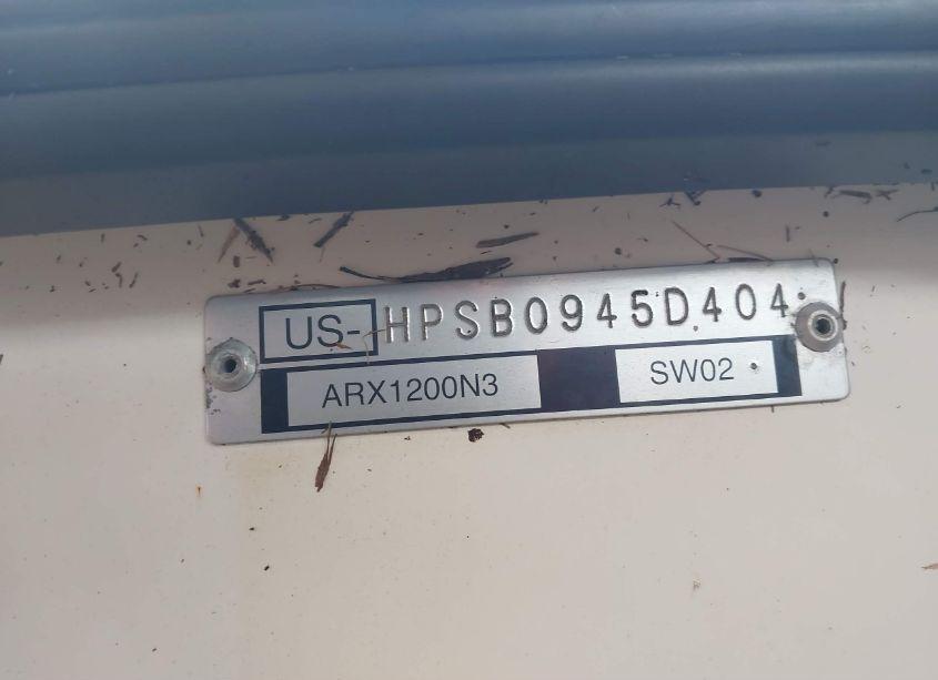 Photo 9 of 2004 Honda Aquatrax (VIN HPSB0945D404)