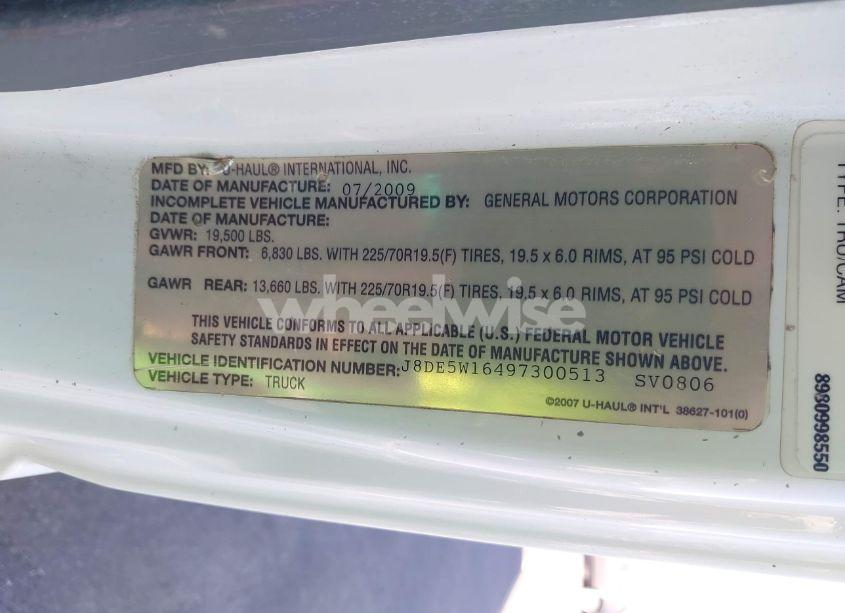 Photo 8 of 2009 Gmc 5500 W55042-HD (VIN J8DE5W16497300513)