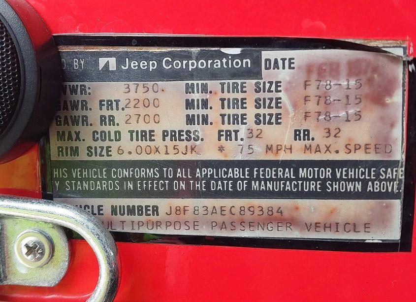 Photo 9 of 1978 Jeep Cj-5 (VIN J8F83AE089384)
