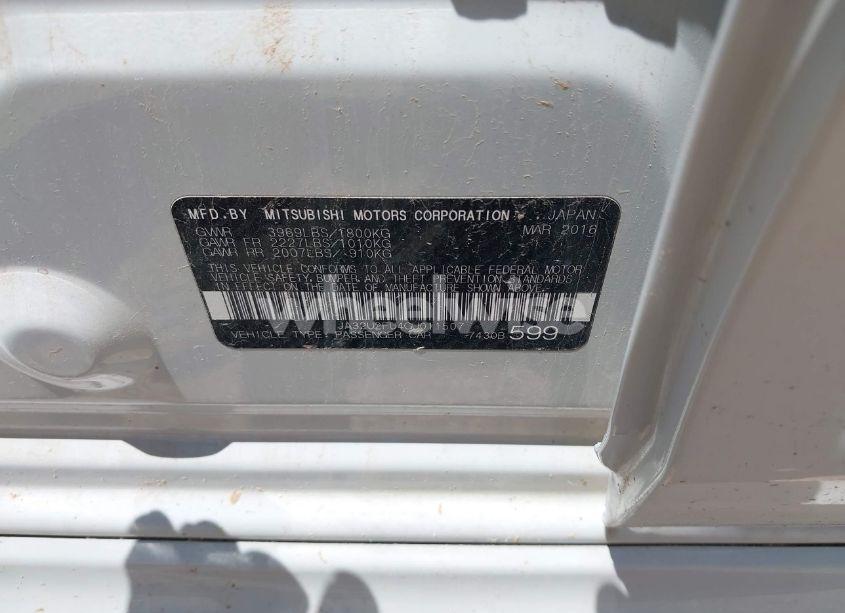 Photo 9 of 2016 Mitsubishi Lancer ES (VIN JA32U2FU4GU011507)