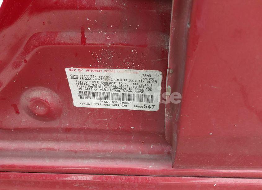 Photo 9 of 2011 Mitsubishi Lancer ES (VIN JA32U2FU5BU030057)