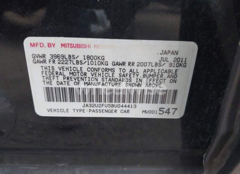 Photo 9 of 2011 Mitsubishi Lancer ES (VIN JA32U2FU5BU044413)