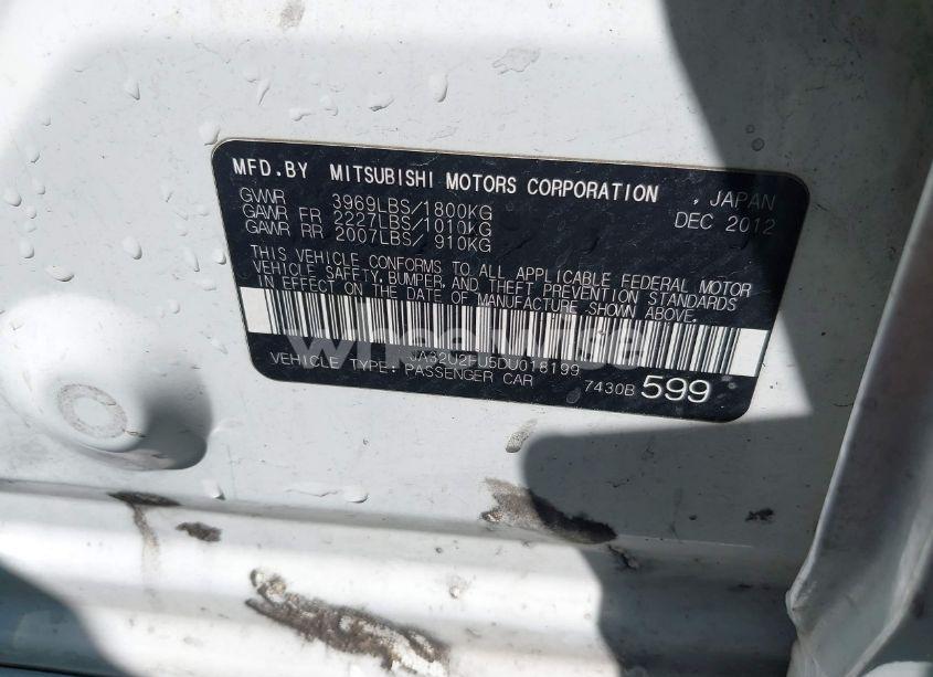 Photo 9 of 2013 Mitsubishi Lancer ES (VIN JA32U2FU5DU018199)