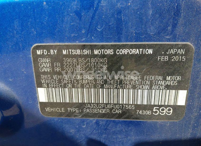 Photo 9 of 2015 Mitsubishi Lancer ES (VIN JA32U2FU6FU017565)