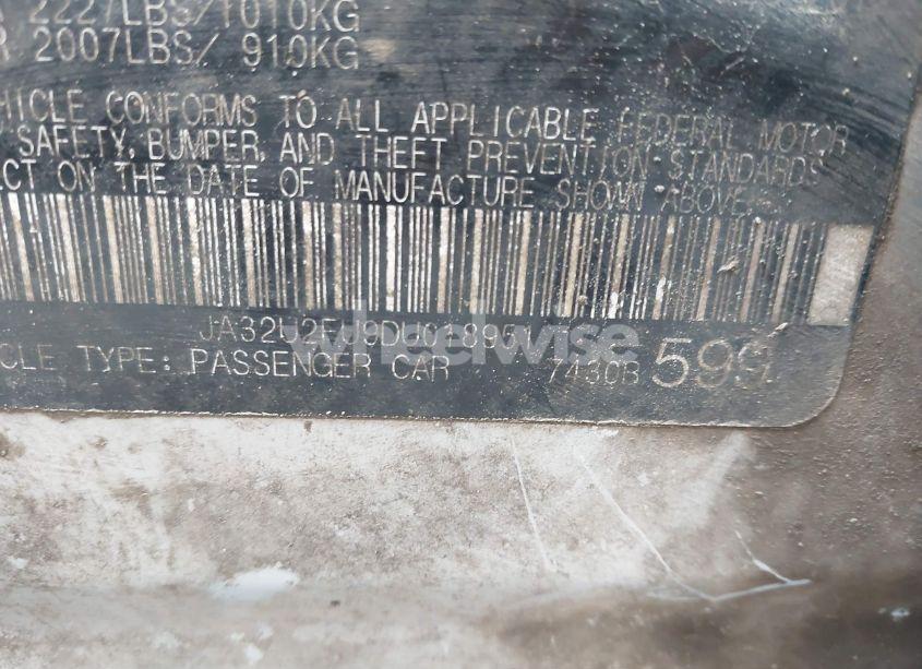 Photo 9 of 2013 Mitsubishi Lancer ES (VIN JA32U2FU9DU018951)