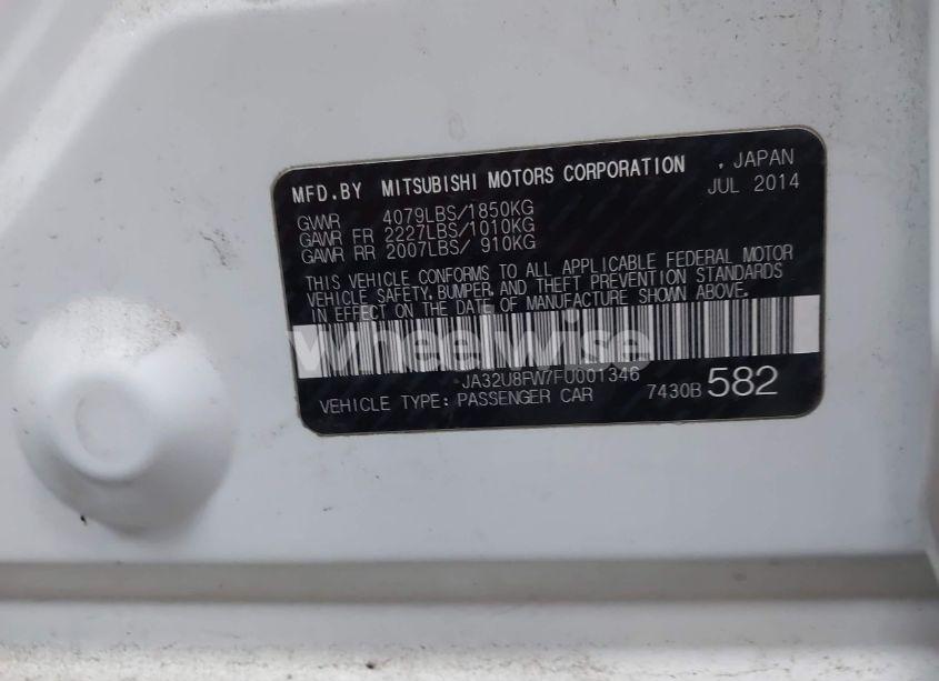 Photo 9 of 2015 Mitsubishi Lancer GT (VIN JA32U8FW7FU001346)