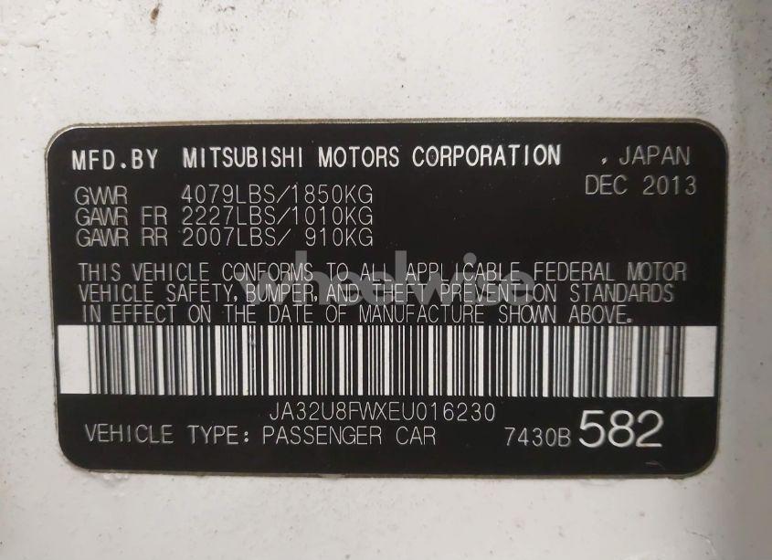 Photo 9 of 2014 Mitsubishi Lancer GT (VIN JA32U8FWXEU016230)