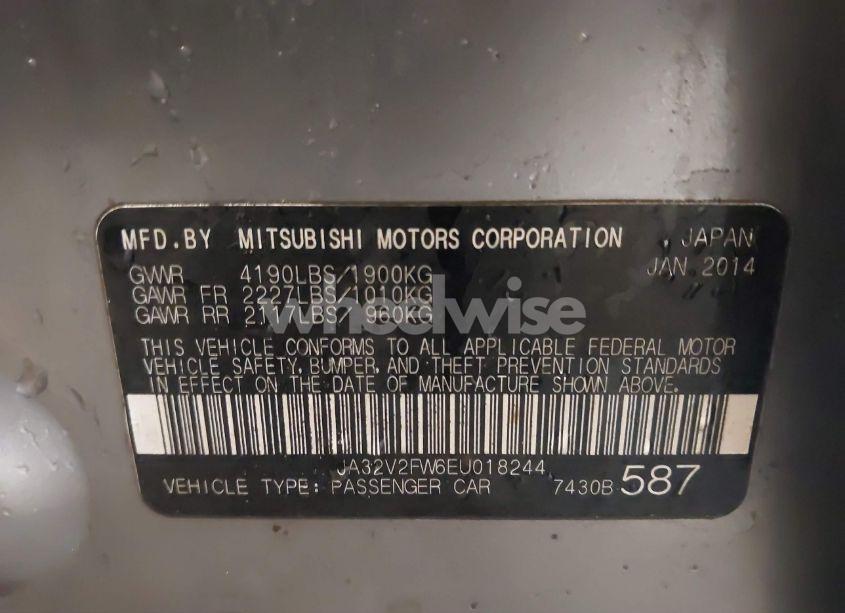 Photo 9 of 2014 Mitsubishi Lancer SE (VIN JA32V2FW6EU018244)
