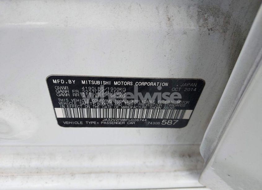 Photo 9 of 2015 Mitsubishi Lancer SE (VIN JA32V2FW8FU006744)