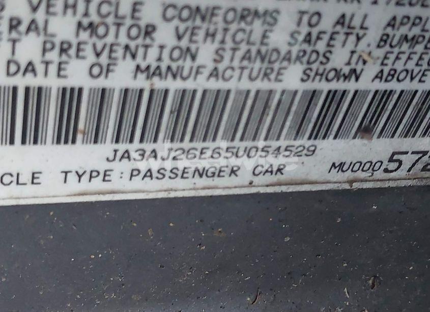 Photo 9 of 2005 Mitsubishi Lancer ES (VIN JA3AJ26E65U054529)