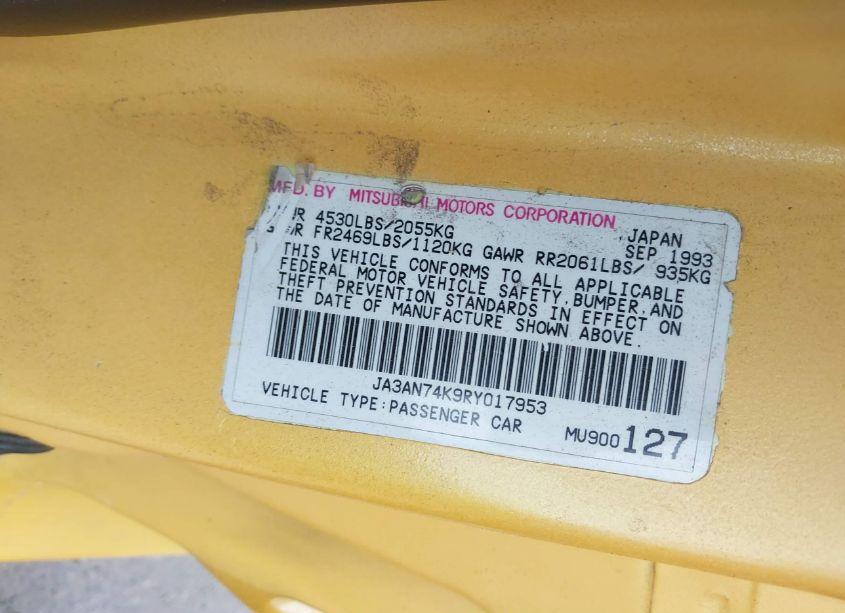Photo 9 of 1994 Mitsubishi 3000 GT VR4 (VIN JA3AN74K9RY017953)