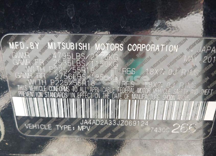 Photo 9 of 2018 Mitsubishi Outlander ES (VIN JA4AD2A33JZ069124)