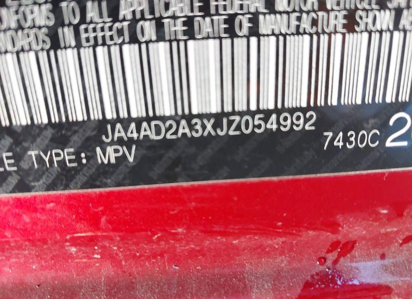 Photo 9 of 2018 Mitsubishi Outlander ES (VIN JA4AD2A3XJZ054992)