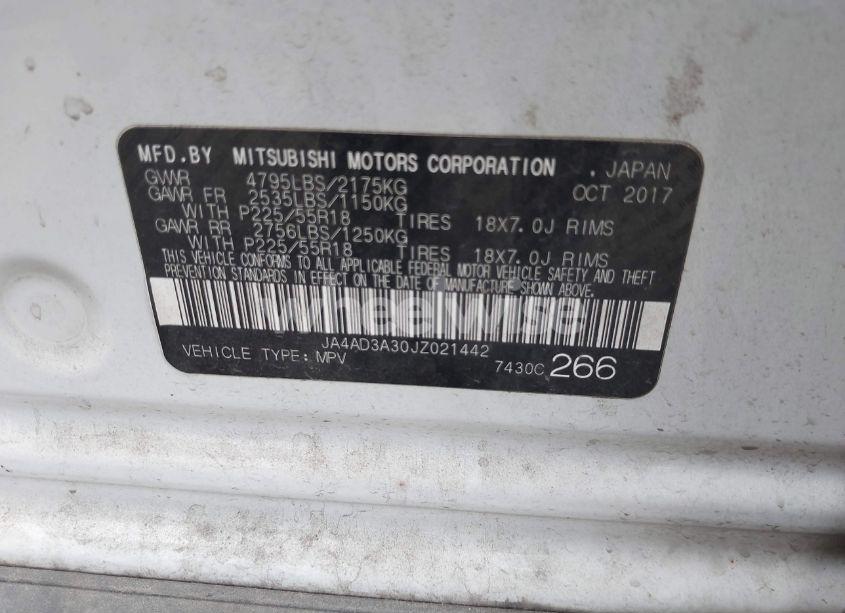 Photo 9 of 2018 Mitsubishi Outlander LE (VIN JA4AD3A30JZ021442)