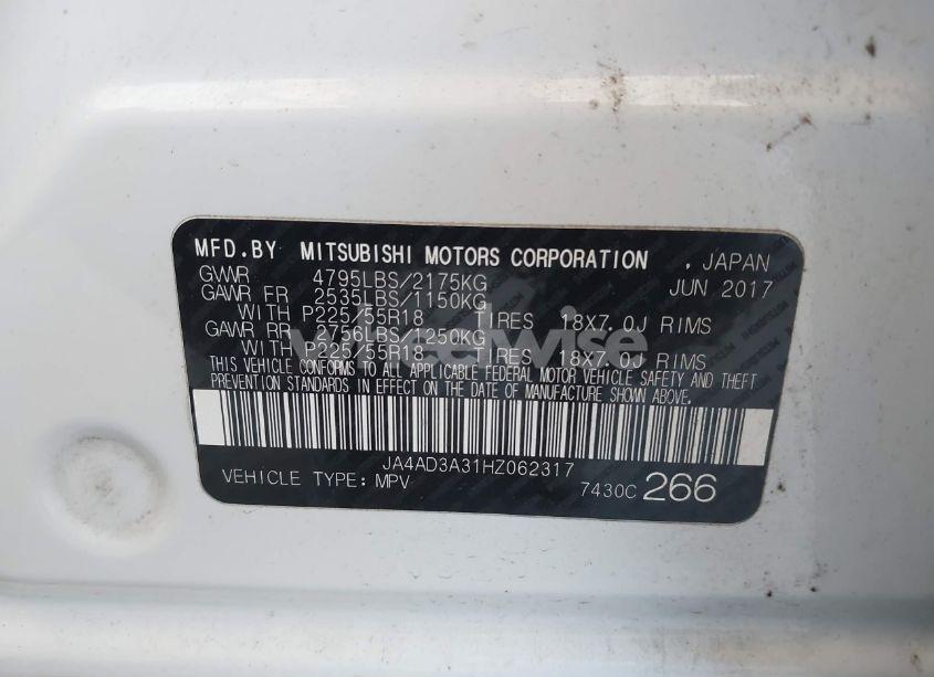 Photo 9 of 2017 Mitsubishi Outlander SE (VIN JA4AD3A31HZ062317)