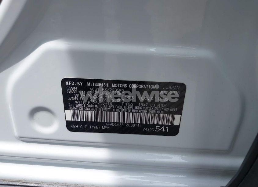 Photo 9 of 2020 Mitsubishi Outlander LE 2.4/SE 2.4/SEL 2.4/SP 2.4 (VIN JA4AD3A33LZ006114)