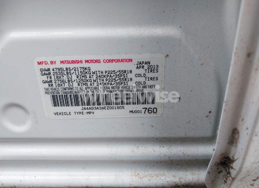 Photo 9 of 2014 Mitsubishi Outlander SE (VIN JA4AD3A34EZ001605)