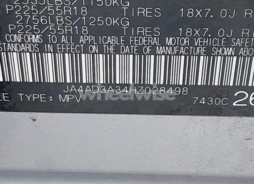 Photo 9 of 2017 Mitsubishi Outlander SE (VIN JA4AD3A34HZ028498)