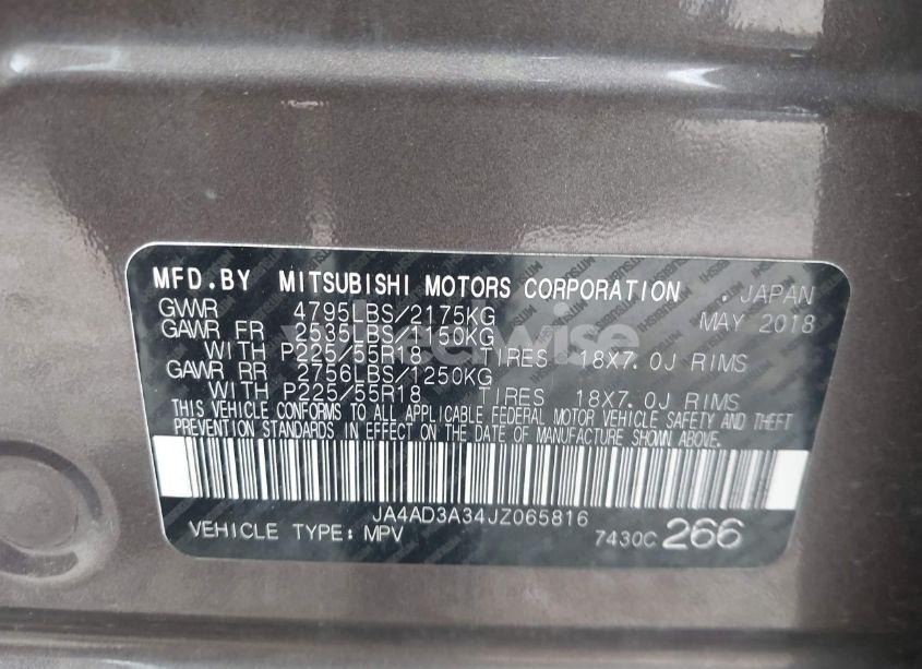 Photo 9 of 2018 Mitsubishi Outlander LE/SE/SEL (VIN JA4AD3A34JZ065816)