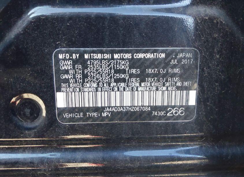Photo 9 of 2017 Mitsubishi Outlander SE (VIN JA4AD3A37HZ067084)