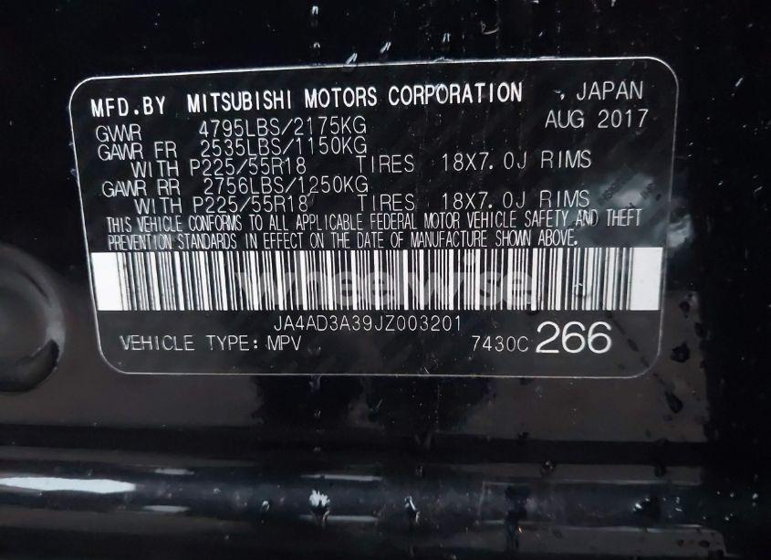 Photo 9 of 2018 Mitsubishi Outlander SE (VIN JA4AD3A39JZ003201)