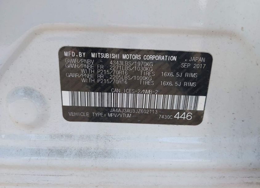 Photo 9 of 2018 Mitsubishi Rvr (VIN JA4AJ3AU3JZ602113)